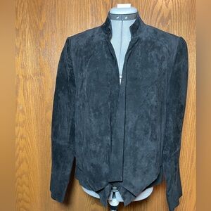 Women’s Pamela McCoy suede jacket.